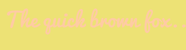Image with Font Color FFCBA4 and Background Color EDE275